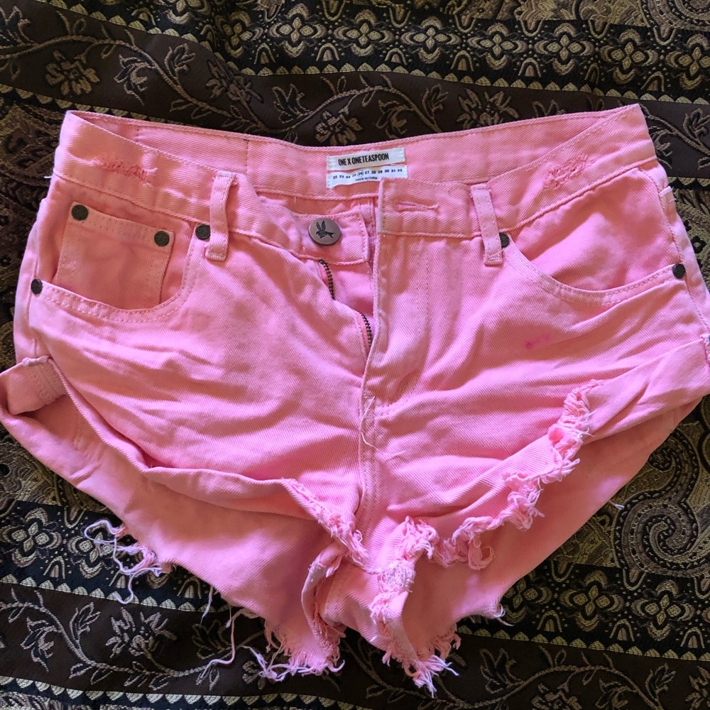 free people | hot pink one teaspoon shorts | sz 26